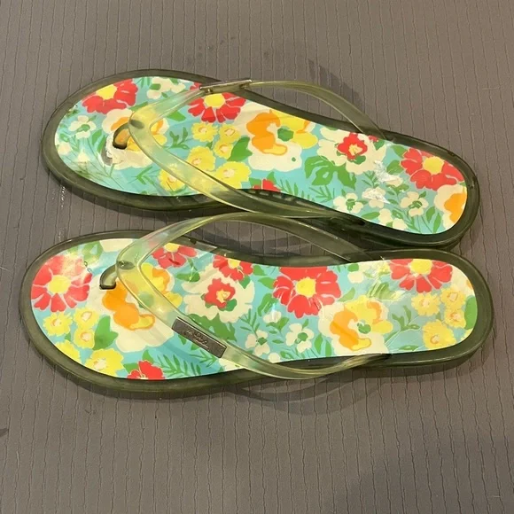 Lilly Pulitzer  Women's Flip Flops size 8 - Picture 5 of 7